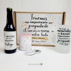 Kit cerveza personalizado (Varios diseños de caja)