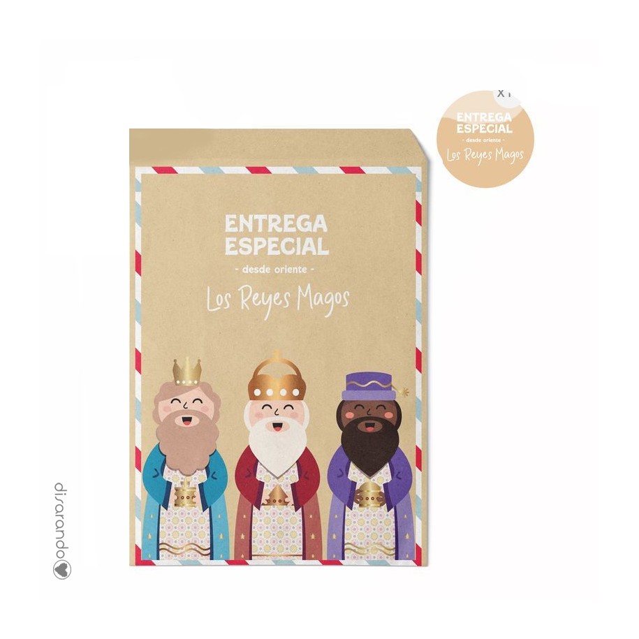 Sobre regalo "Reyes Magos"