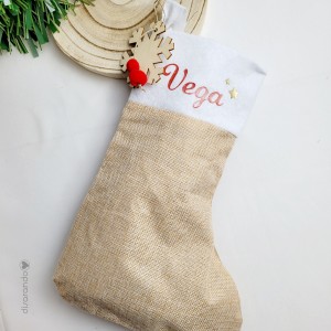 Calcetín Navidad Personalizable Yute (varios diseños)