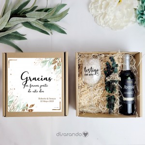 Kit vino Testigo (varios diseños, también madera)