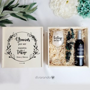 Kit vino Testigo (varios diseños, también madera)