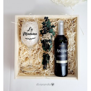 Kit vino Dama de Honor (varios diseños, también madera)