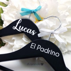 Percha Personalizable Adulto Blanca