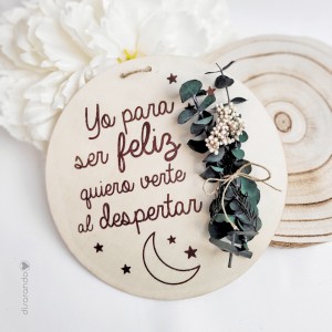 Placa Flores Preservadas "Los Siguientes"