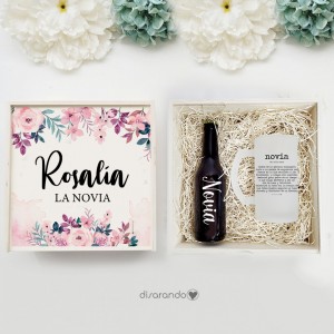 Kit cerveza "La Novia" (varios diseños, también madera)