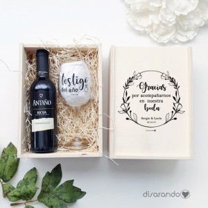 Kit vino Testigo (varios diseños, también madera)