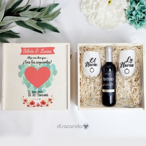 Kit Vino "Los Siguientes" (varios diseños, también madera)