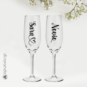 Copas cava "Los Siguientes" (varios diseños)