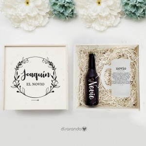 Kit cerveza "El Padrino" (varios diseños, también madera)