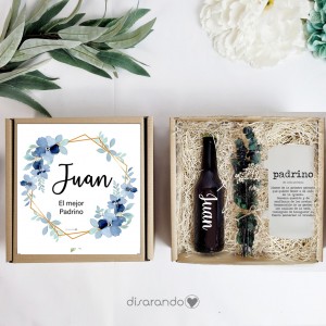 Kit cerveza "El Padrino" (varios diseños, también madera)