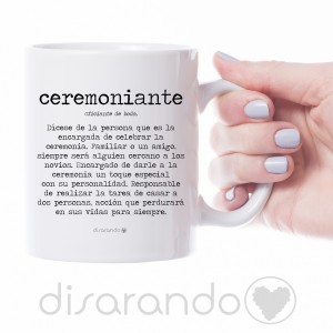 Taza personalizable "Definición Ceremoniante"