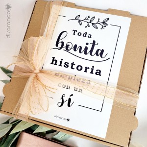 Caja Libreta + Pluma "Toda bonita historia... "