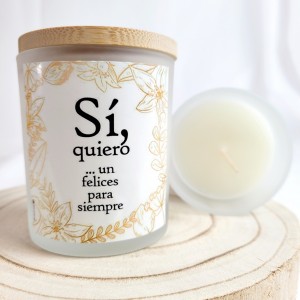 Vela "sí, quiero"