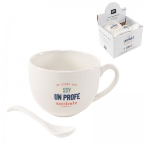 Taza con cuchara Profes/Profas