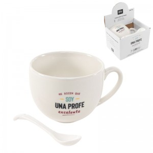 Taza con cuchara Profes/Profas