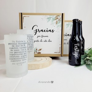 Kit cerveza "Testigo" (varios diseños, también madera)