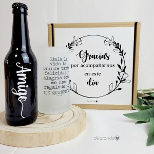 Kit cerveza "Testigo" (varios diseños, también madera)