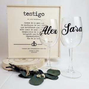 Copas Vino "Los Novios" (varios diseños)