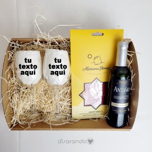 Cesta Gourmet Vino (Personalizable)