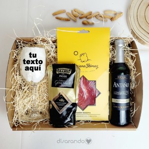 Cesta Gourmet Vino (Personalizable)