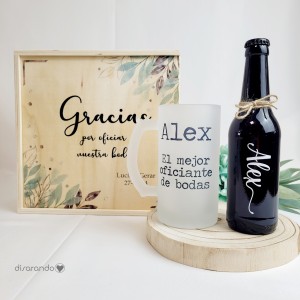 Kit cerveza "El Ceremoniante" (varios diseños, también madera)