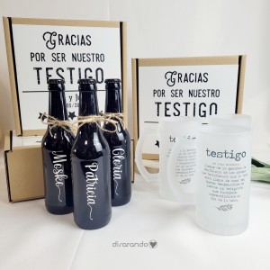 Kit cerveza "Testigo" (varios diseños, también madera)