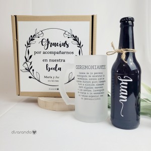Kit cerveza "El Ceremoniante" (varios diseños, también madera)