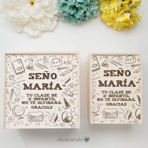 Caja Madera Profe