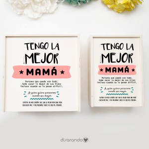 Caja Madera Mamá
