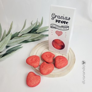 Caja nubes "Profe corazón"