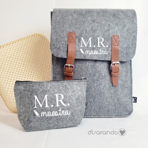 Mochila Fieltro Personalizable