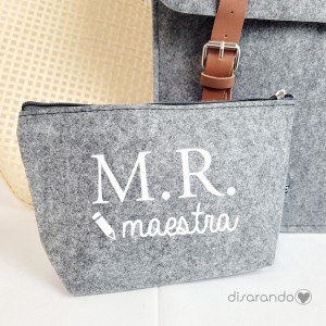 Neceser Estuche Fieltro Personalizable