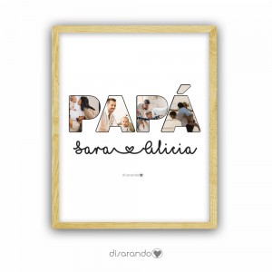 Marco fotos Palabra + frase