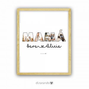 Marco fotos Palabra + frase