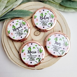 Espejo personalizable Testigo Flores