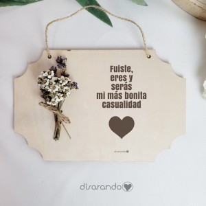 Placa Flores & Ramillete (personalizable)
