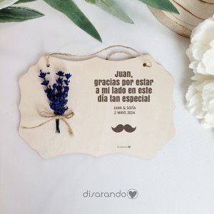 Placa Flores & Ramillete (personalizable)
