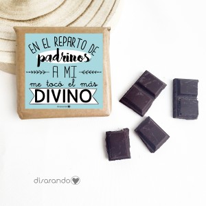 Tableta pequeña "Padrino divino"