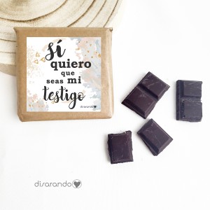 Tableta pequeña "Testigo sí quiero"