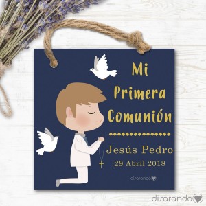 Etiqueta/Pegatina Comunión 08 (Todas las formas) Pack 10 ud
