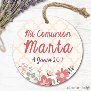Etiqueta/Pegatina Comunión 18 (Todas las formas) Pack 10 ud