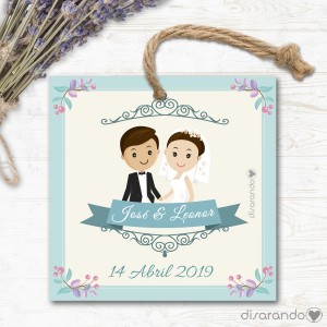 Etiqueta/Pegatina Boda Madeleine (Todas las formas) Pack 10 ud