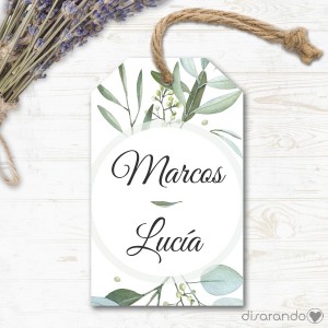 Etiqueta/Pegatina Boda Olive (Todas las formas) Pack 10 ud
