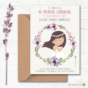 Invitación/Marcapáginas Comunión Mod. 01
