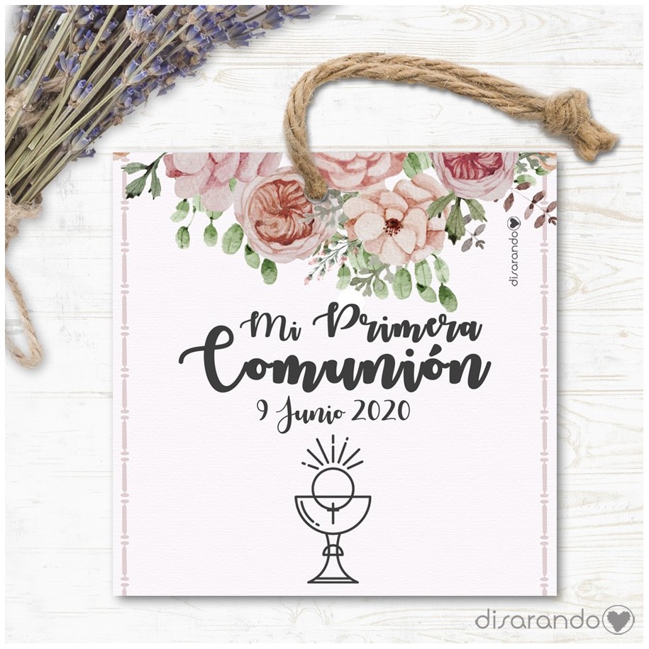 Etiqueta/Pegatina Comunión 20 (Todas las formas) Pack 10 ud