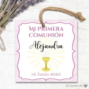 Etiqueta/Pegatina Comunión 23 (Todas las formas) Pack 10 ud