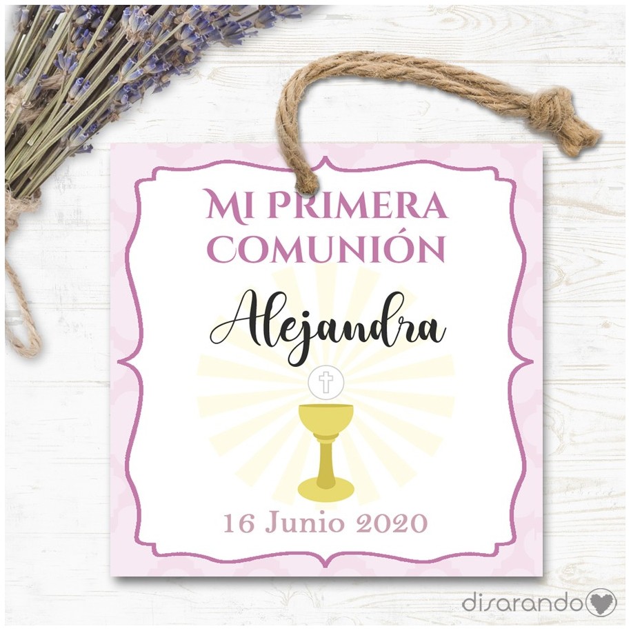 Etiqueta/Pegatina Comunión 23 (Todas las formas) Pack 10 ud
