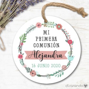 Etiqueta/Pegatina Comunión 25 (Todas las formas) Pack 10 ud