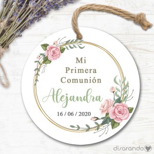 Etiqueta/Pegatina Comunión 26 (Todas las formas) Pack 10 ud