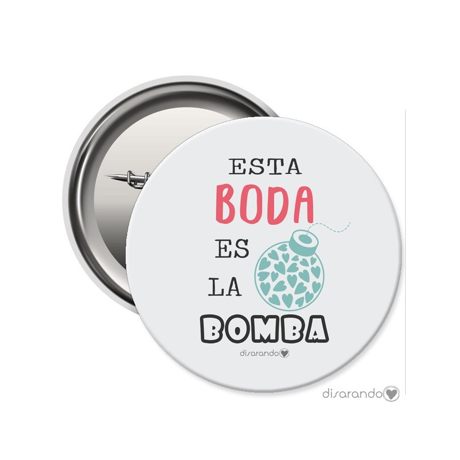 Chapa Eventos "Esta Boda es la bomba"